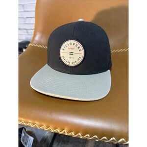 Billabong Flat Brim Hat. Black, Adjustable Strap